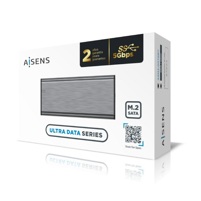 Aisens Caja Externa M.2 SATA ASM2-007GRY Gris